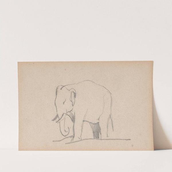 An Elephant, facing left by Daniel Maclise