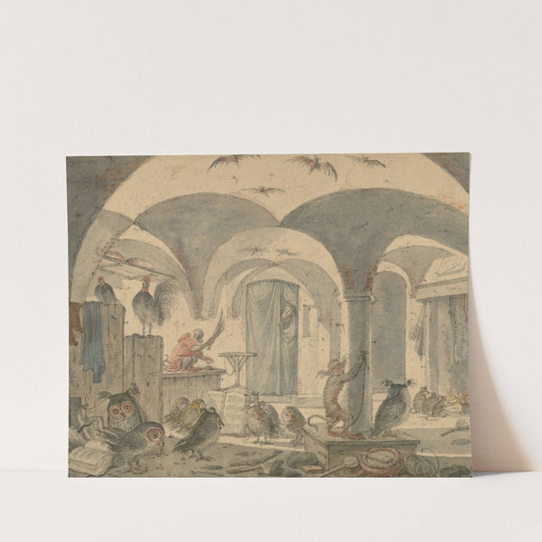 An Enchanted Cellar with Animals (1655–1670) by Cornelis Saftleven