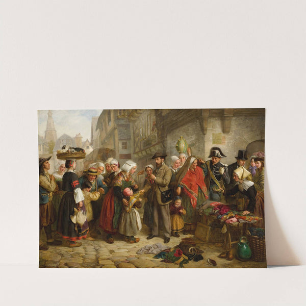 An English Artist Collecting Costumes In Brittany by Edward Hughes