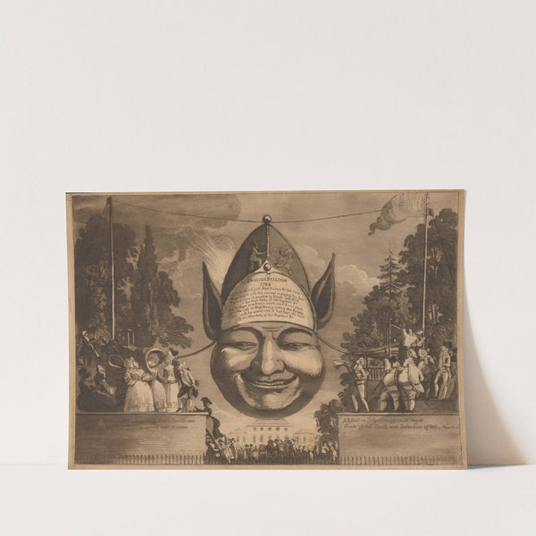 An English balloon 1784 by Paul Sandby