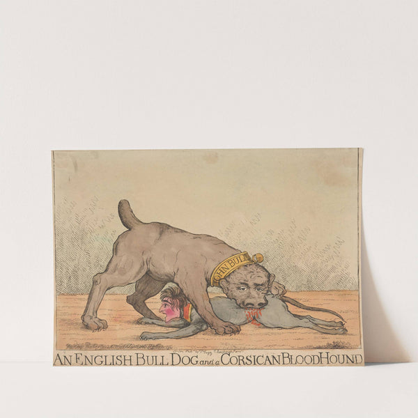 An English bull dog and a Corsican blood hound. (1807)
