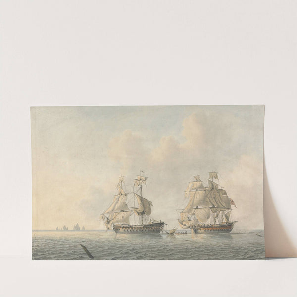 An English Man-of-War Taking Possession of a Ship by Robert Cleveley