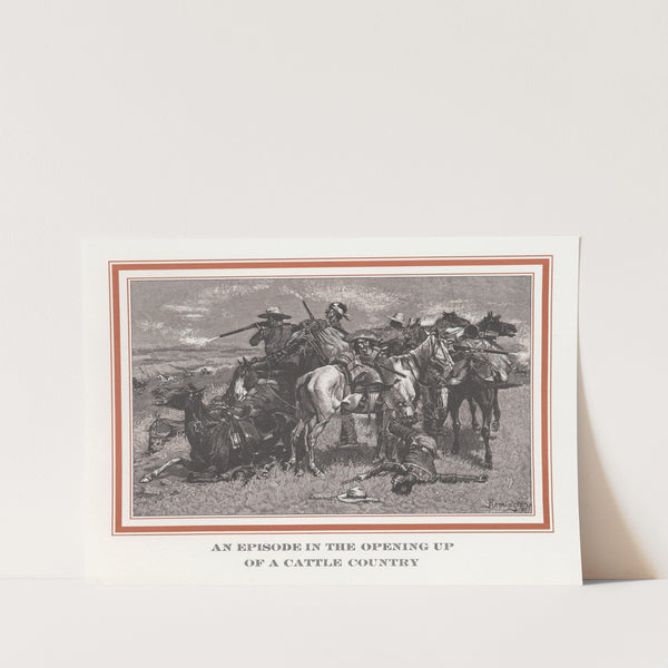 An episode in the opening up of a cattle country by Frederic Remington