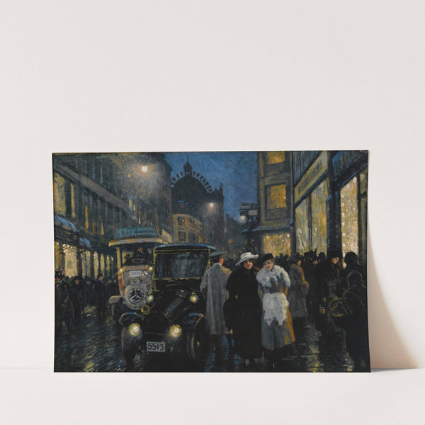 An Evening Stroll On The Boulevard by Paul Fischer