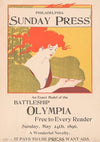 An exact model of the battleship Olympia free to every reader, Sunday , May 24th, 1896.