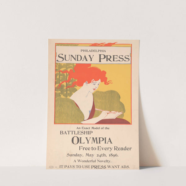 An exact model of the battleship Olympia free to every reader, Sunday , May 24th, 1896. by George Reiter Brill