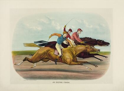 An exciting finish (1884)