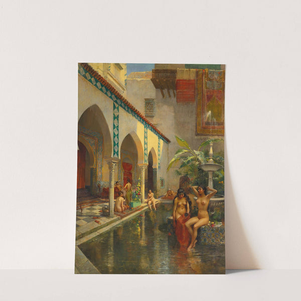 An Exotic Courtyard by Henri Victor Lesur