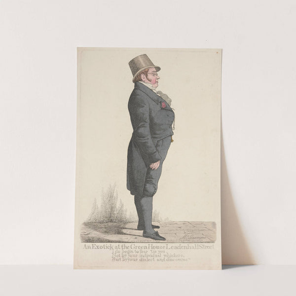 An exotick at the Green House Leadenhall Street (1824) by Richard Dighton