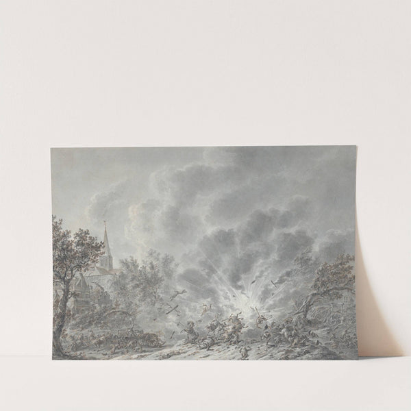 An Explosion near a Village by Dirk Langendijk