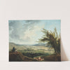 An extensive landscape near Paris (1781) by Hubert Robert