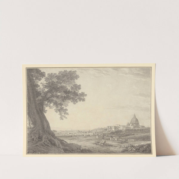 An extensive view of Rome from the Orti della Pineta Sacchetti by Giovanni Battista Lusieri