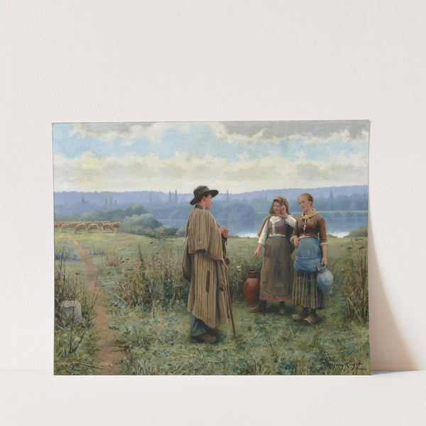 An idle moment (circa 1890) by Daniel Ridgway Knight