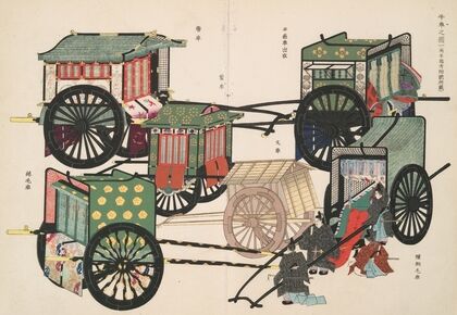 An illustration of oxcarts 1