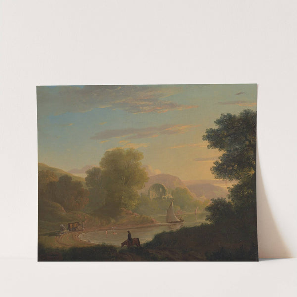 An Imaginary Coast Scene, with the Temple of Venus at Baiae by Thomas Jones