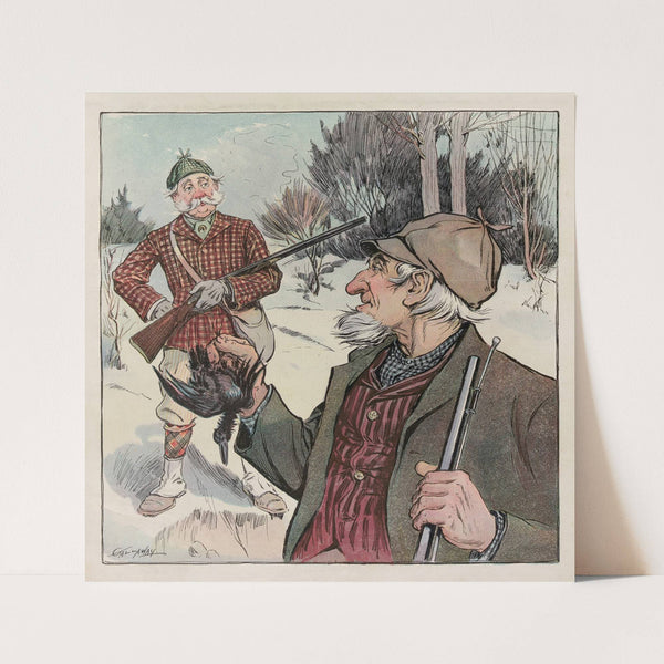 The Fox jumps over the Parson’s gate Pl.3 (1887) by Randolph Caldecott