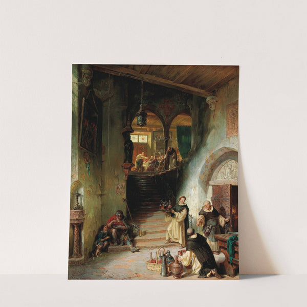 An Important Guest At The Monastery (1864) by August von Wille