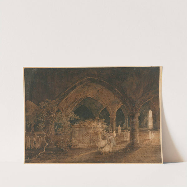 An Indian Tomb by George Chinnery