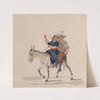 An indigenous man and woman together riding a donkey (ca. 1848) by Francisco Fierro
