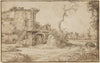 An Inhabited Ruin on the Bank of a River