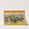 An interesting racing event …with real monkey jockey riders (1898) by Strobridge & Co. Lith.