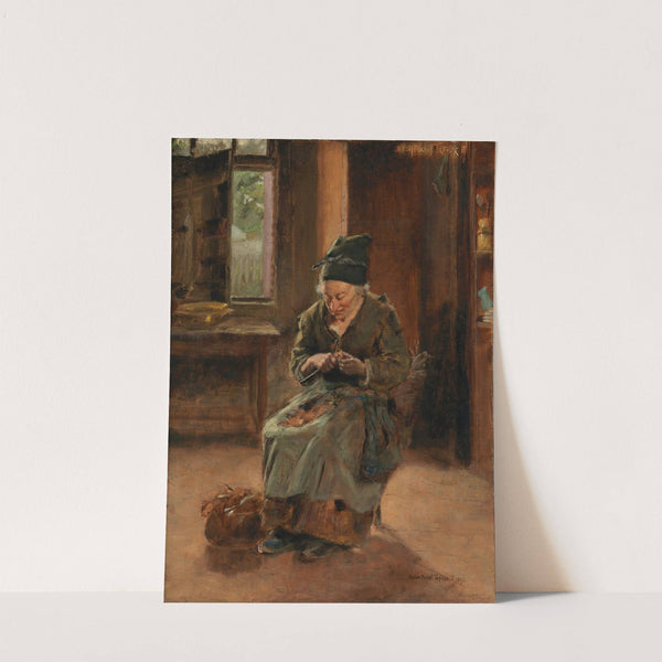 An Interior of a Breton Cottage by Helen Mabel Trevor