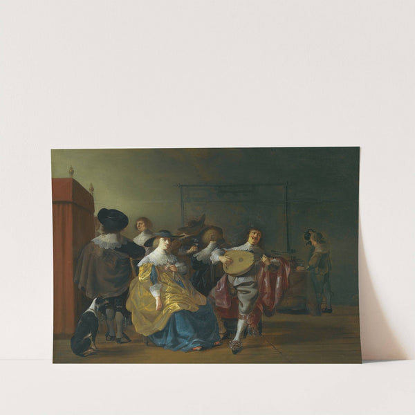 An Interior Scene With An Elegant Company Making Merry by Anthonie Palamedesz.