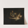 An interior scene with the Holy Family dining by Circle Of Jean-Honoré Fragonard