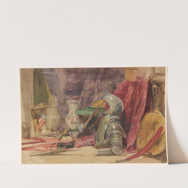 An Interior with Armor and Weaponry by John Frederick Lewis