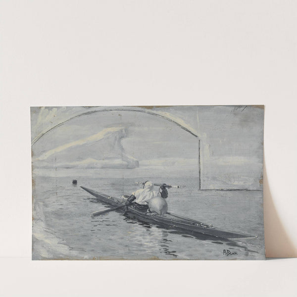 An Inuit hunting for seals (1889) by Andreas Bloch