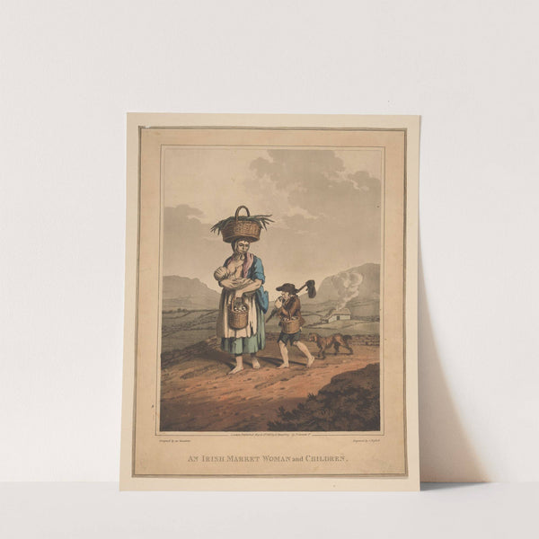 An Irish market woman and children (1822) by John Hassell