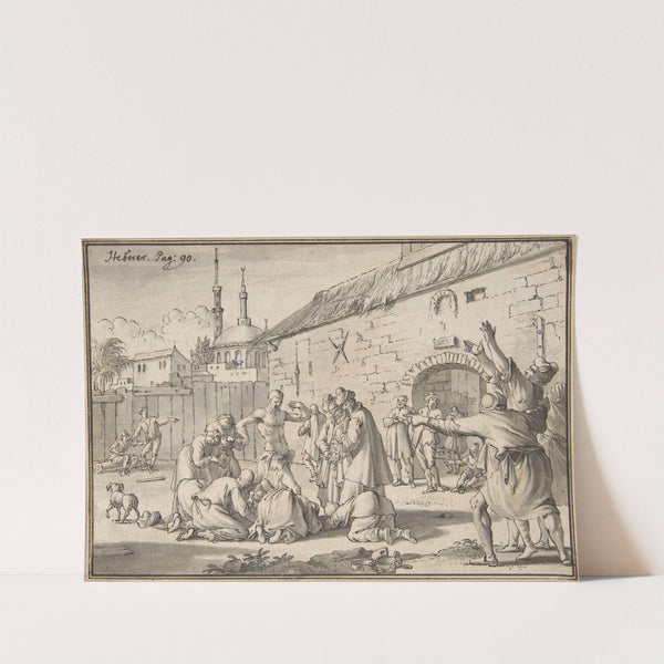 An Islamic Prophet Appearing in the Courtyard of a Prison in Alexandria by Jan Goeree