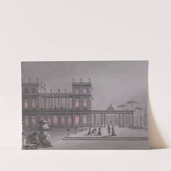 An Italian Fete; Figures on Terrace of a Palazzo by James Pattison Cockburn