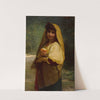 An Italian Girl With An Orange by Jules Joseph Lefebvre