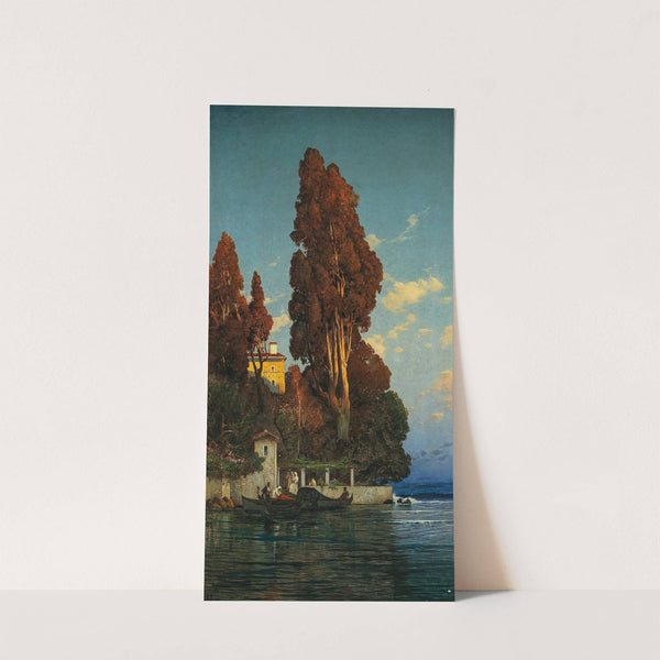 An Italian lake by Hermann David Salomon Corrodi