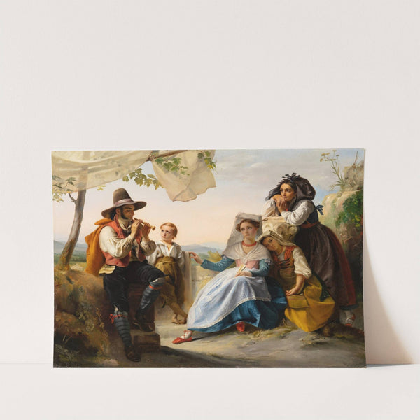 An Italian scene; the flute player (1833) by François-Joseph Navez