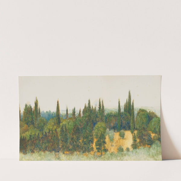 An Italian valley with pine trees by John Roddam Spencer Stanhope