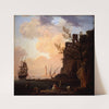 An Italianate Harbour Scene by Claude-Joseph Vernet