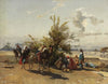 An oasis encampment
