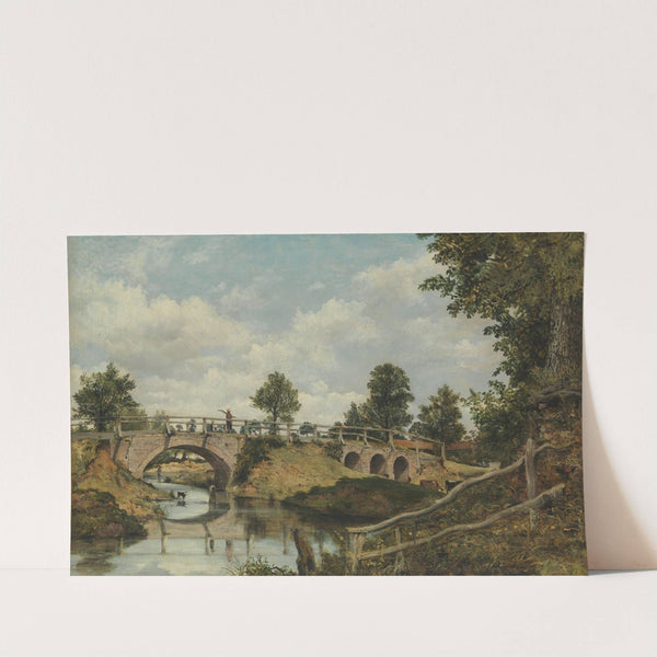 An Old Bridge at Hendon, Middlesex by Frederick Waters Watts