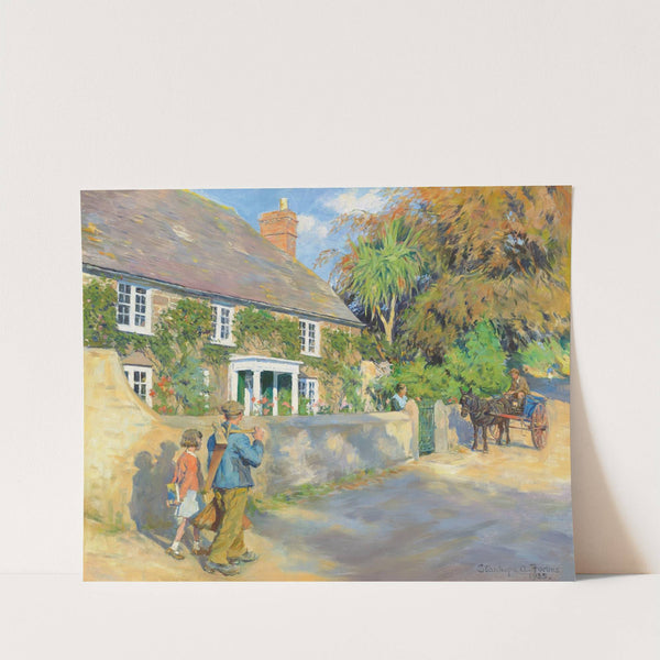 An old Cornish manor by Stanhope Alexander Forbes