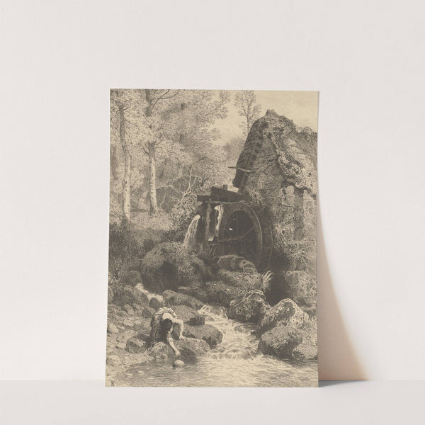 An Old English Mill by Myles Birket Foster