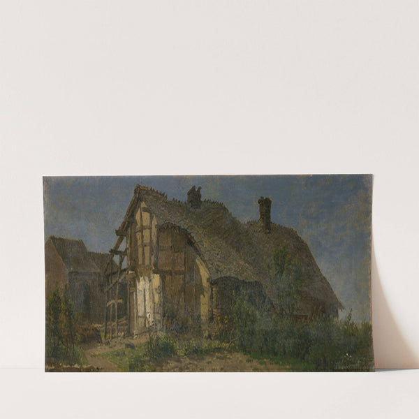 An Old Farm in Xhierformont (1864) by Jean Pierre François Lamorinière