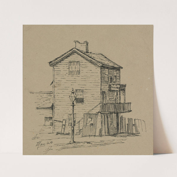 An Old House, Cleveland (c. 1870–1909) by Otto Henry Bacher