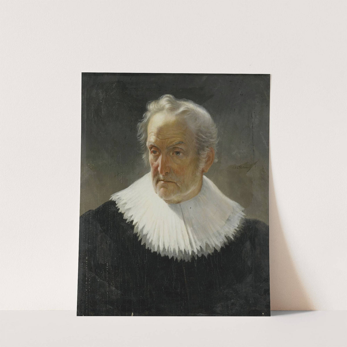 An old Man in 17th-century Dress by Christiaan Julius Lodewijk Portman