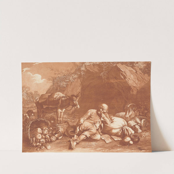 An Old Man Leaning on a Sack (c. 1790s) by Francesco Londonio