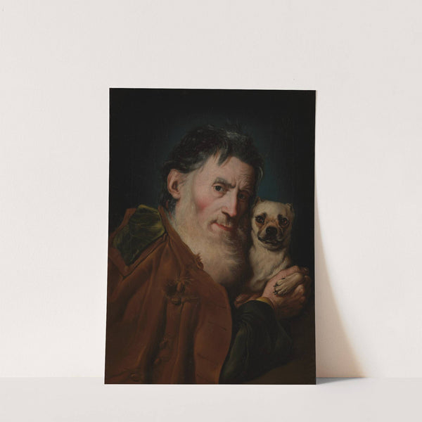An Old Man with a Dog by Giacomo Ceruti