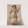 An Old Market Woman Grinning and Gesturing with her Left Hand by Paul Sandby