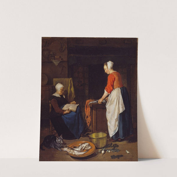 An Old Woman Asleep by Gabriel Metsu