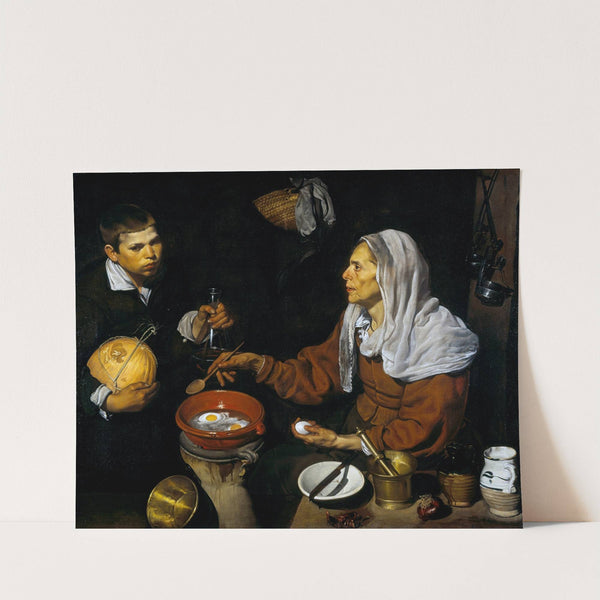An Old Woman Cooking Eggs by Diego Velázquez